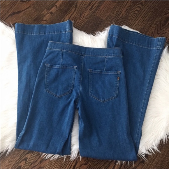 EXPRESS Wide Leg Mide Rise Sailor jeans - Picture 5 of 7